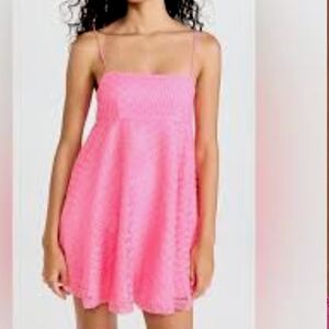 Amanda Uprichard Vibrant Pink A-Line Dress